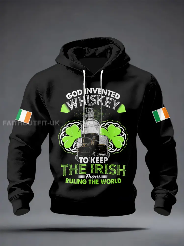 Men’s Irish Whiskey Printed Hoodie