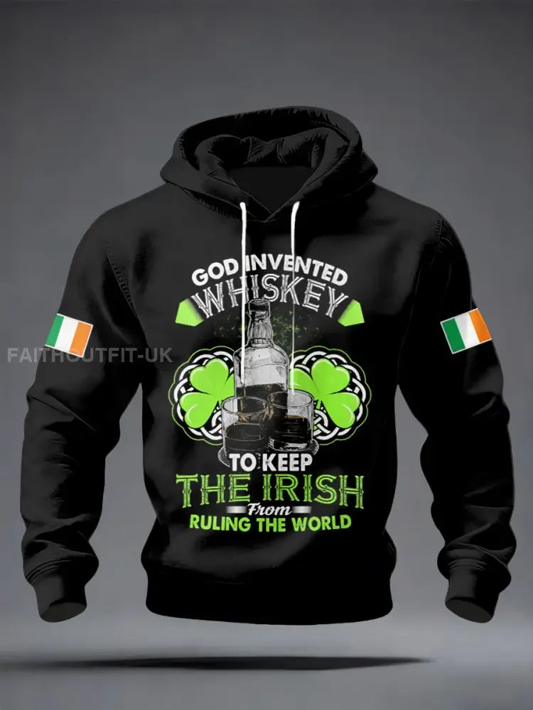Men’s Irish Whiskey Printed Hoodie