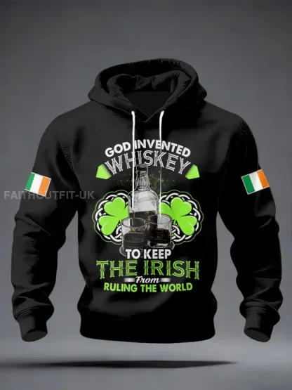 Men’s Irish Whiskey Printed Hoodie