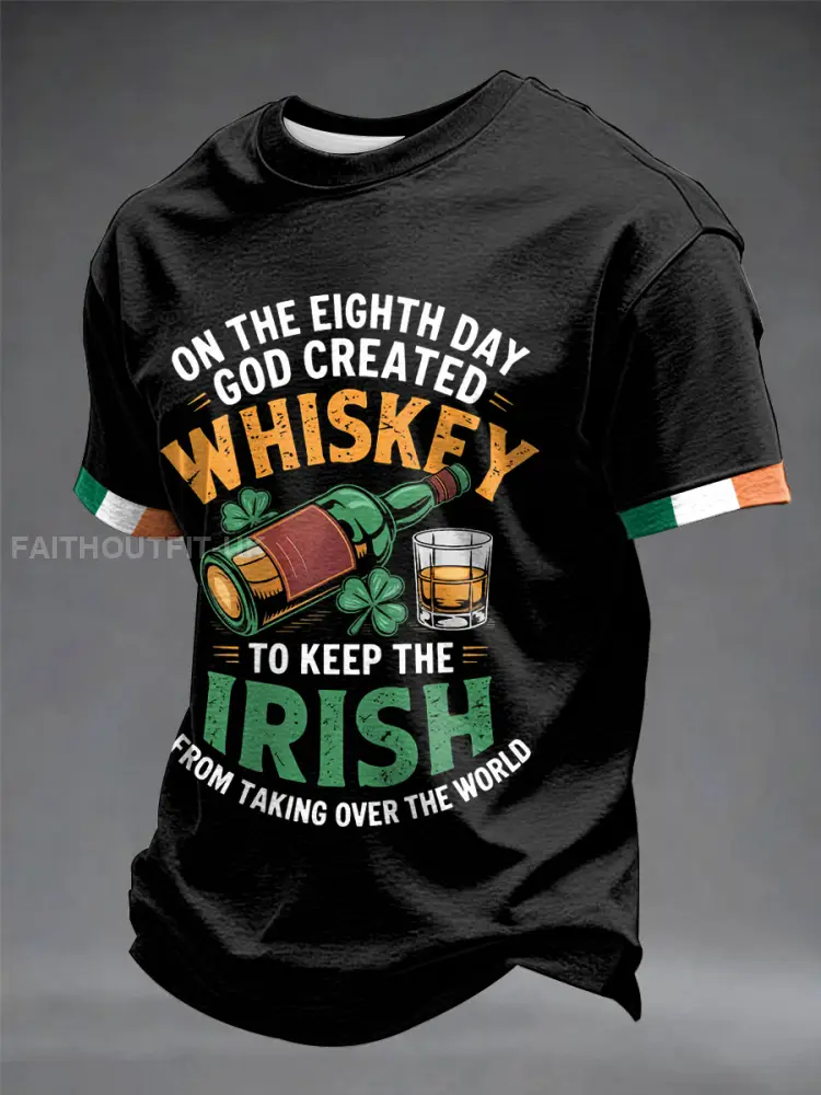 Men’s Irish Whiskey Printed short sleeves t-shirt
