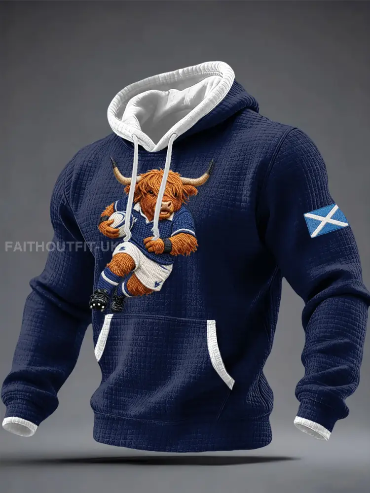 Men’s Scotland Rugby Lover Printed Hoodie