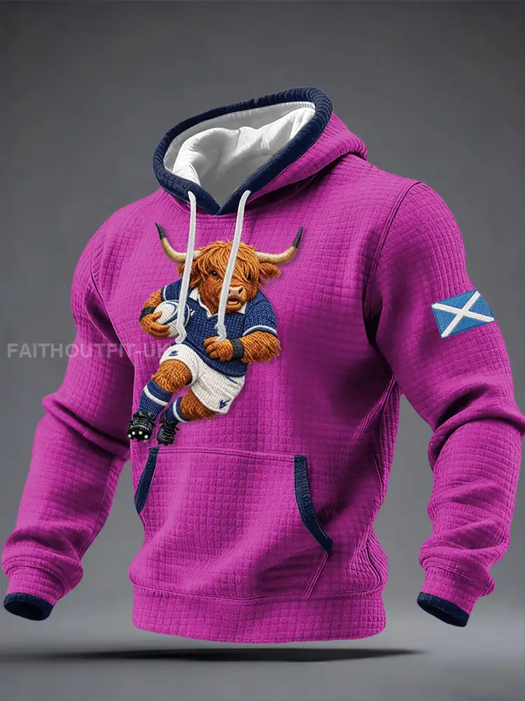 Men’s Scotland Rugby Lover Printed Hoodie