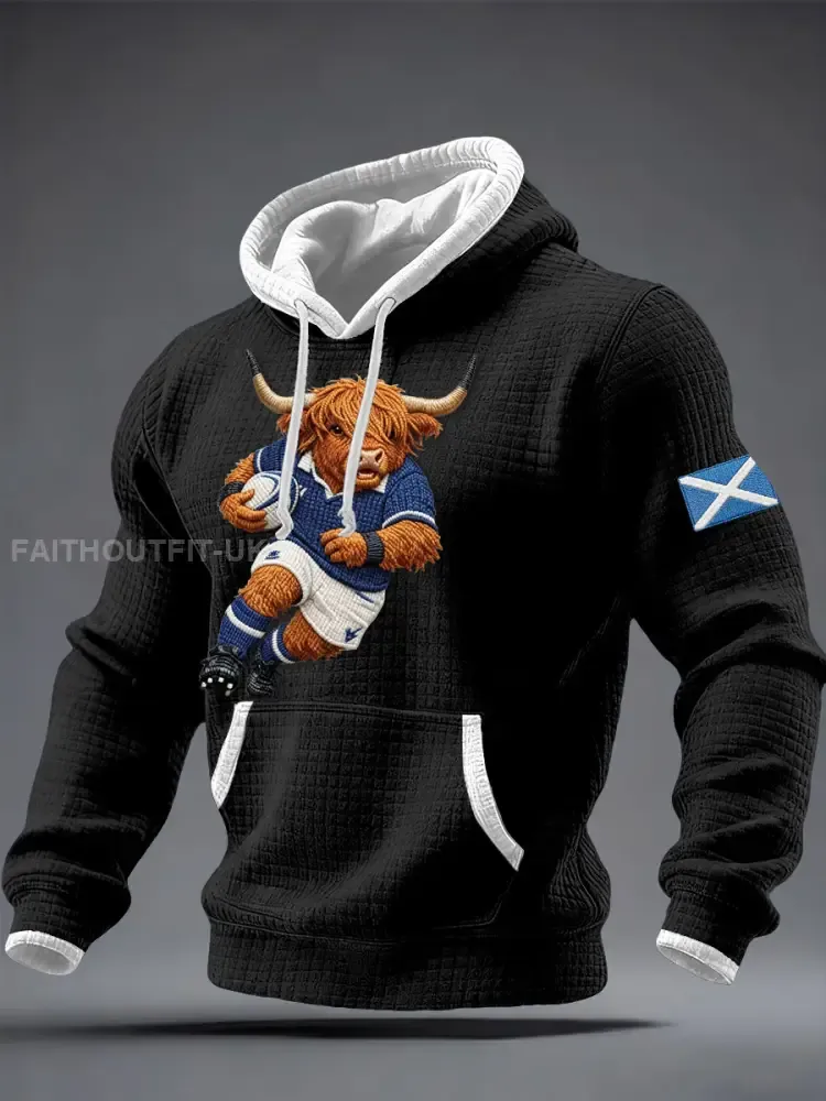 Men’s Scotland Rugby Lover Printed Hoodie