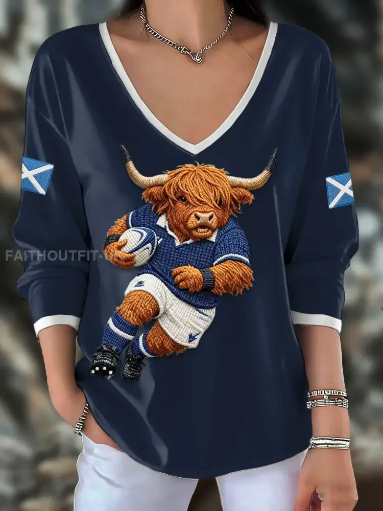 Women’s Scotland Rugby Lover Printed Tops