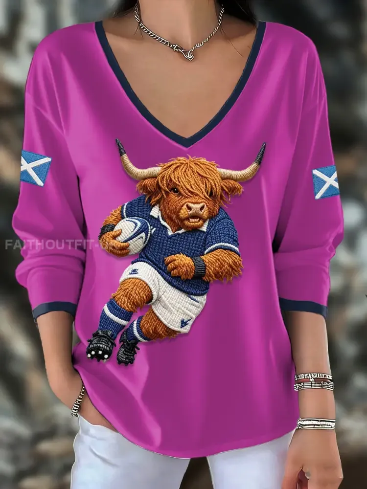 Women’s Scotland Rugby Lover Printed Tops