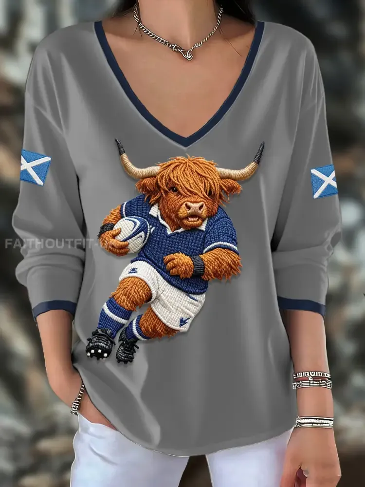Women’s Scotland Rugby Lover Printed Tops