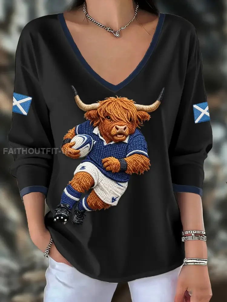 Women’s Scotland Rugby Lover Printed Tops