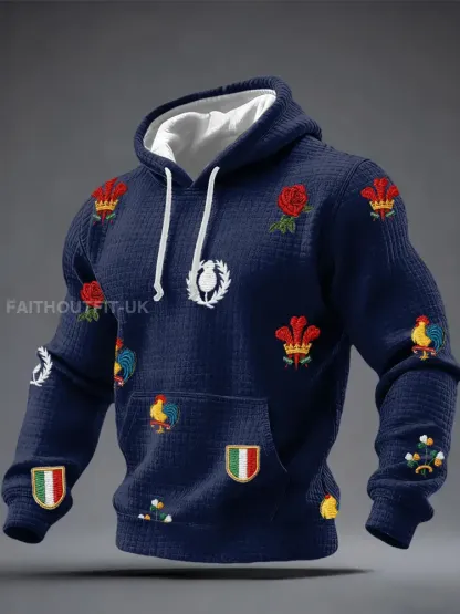 Men’s 6 Nations Rugby Lover Printed Hoodie