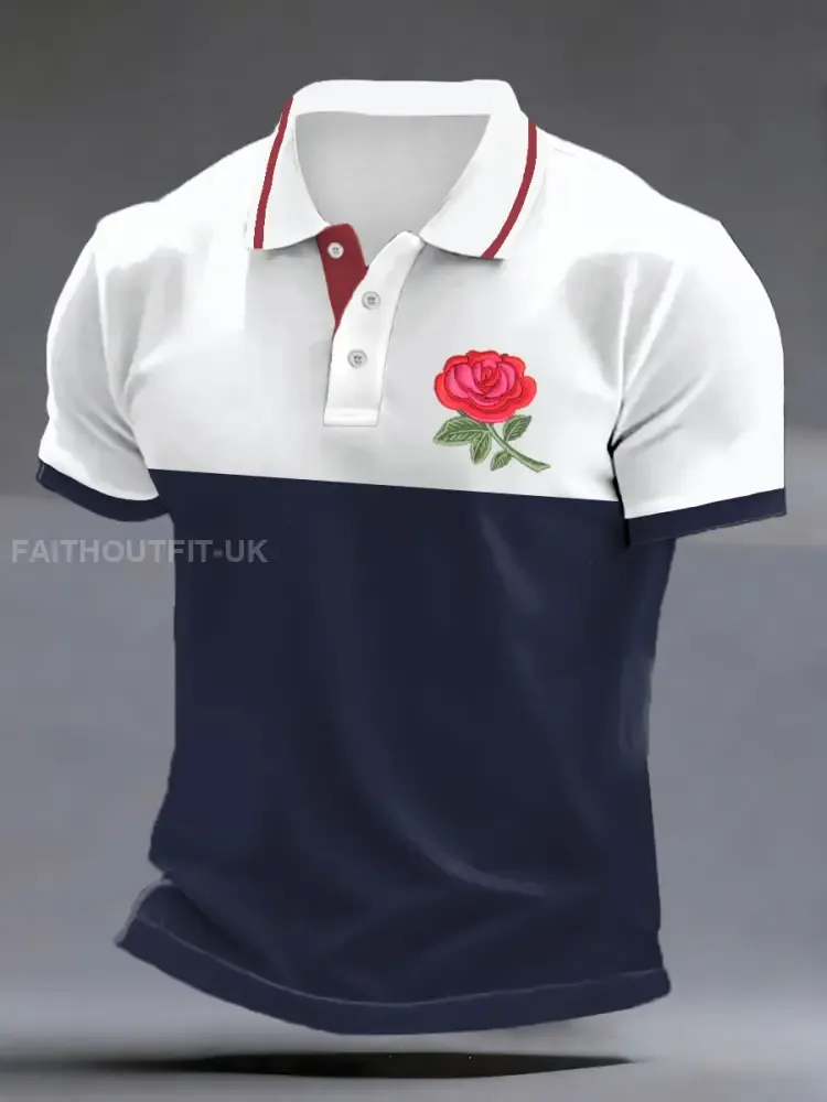 Men’s England Rugby Lover Printed polo shirt