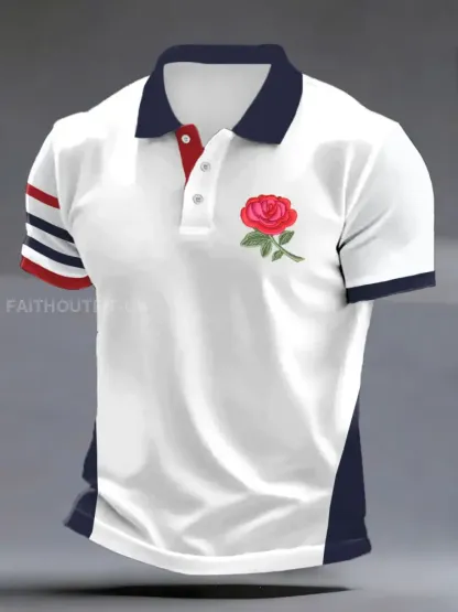 Men’s England Rugby Lover Printed polo shirt