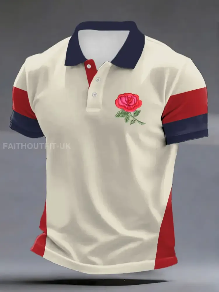 Men’s England Rugby Lover Printed polo shirt