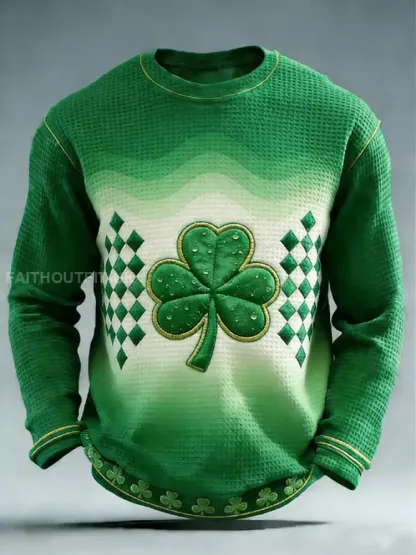 Men’s St. Patrick’s Day Waffle Top