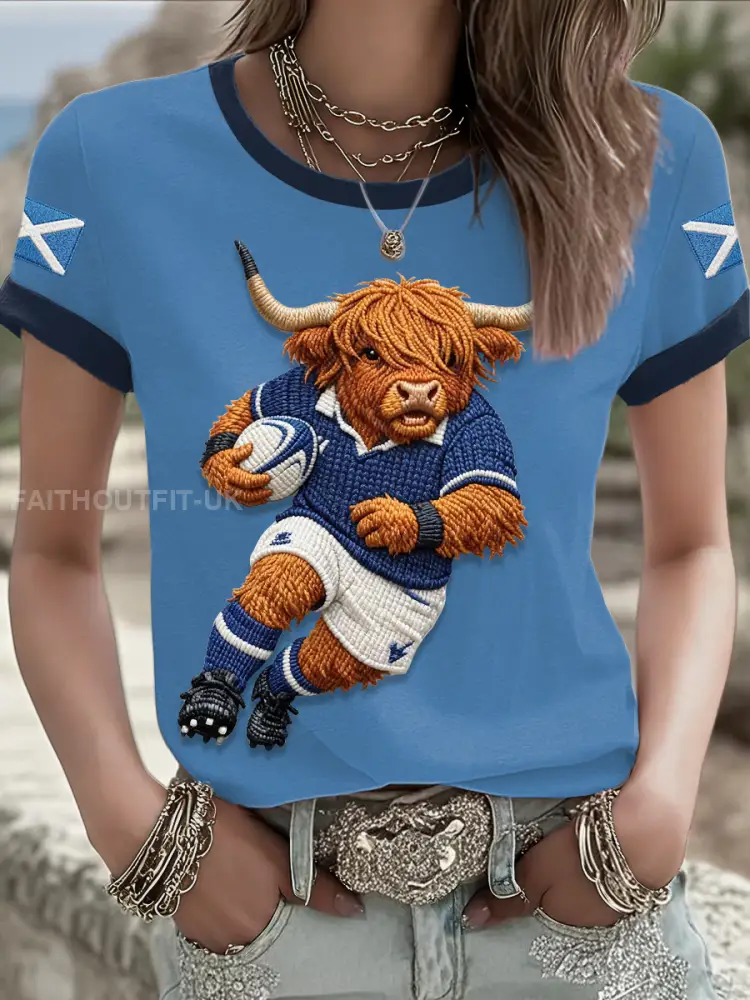 Women’s Scotland Rugby Lover Printed T-shirt