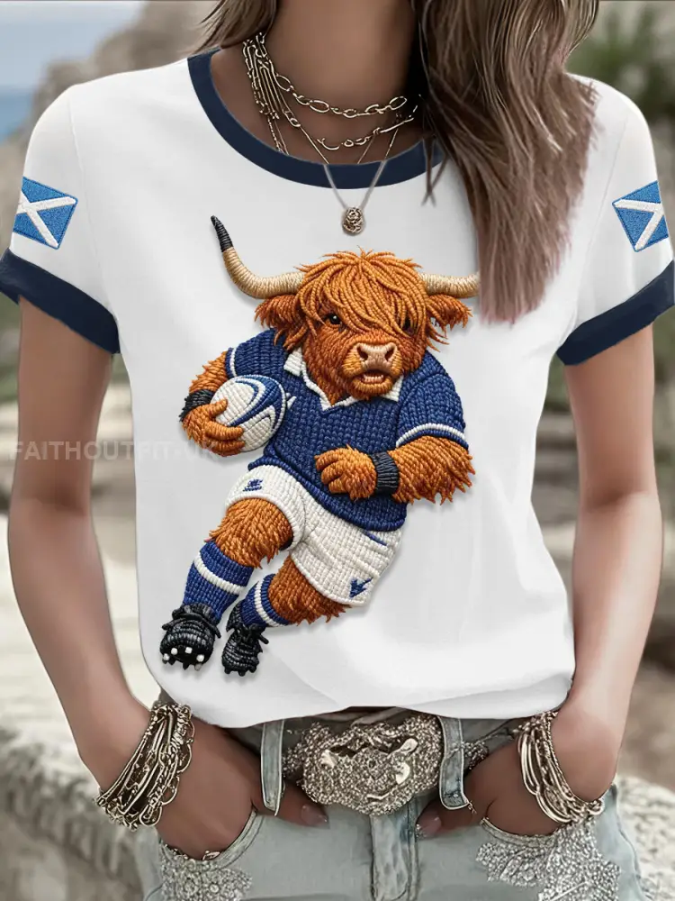 Women’s Scotland Rugby Lover Printed T-shirt