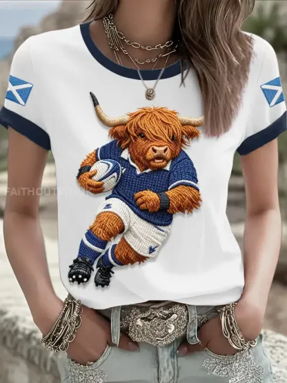 Women’s Scotland Rugby Lover Printed T-shirt