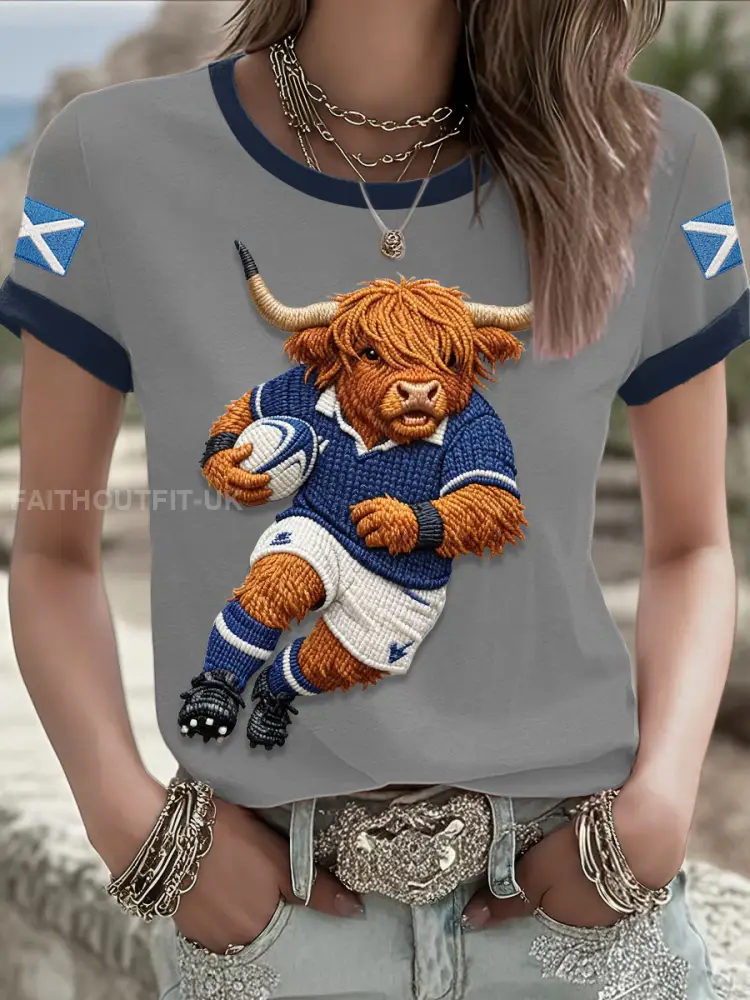 Women’s Scotland Rugby Lover Printed T-shirt