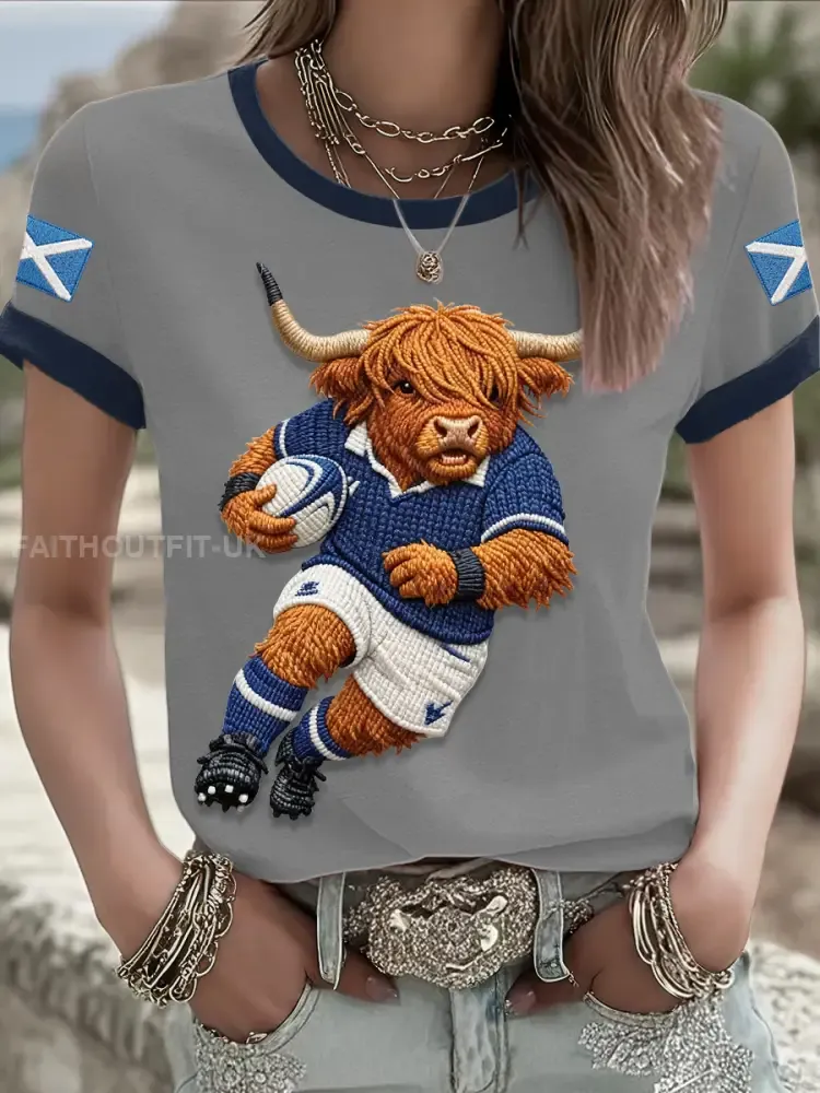 Women’s Scotland Rugby Lover Printed T-shirt