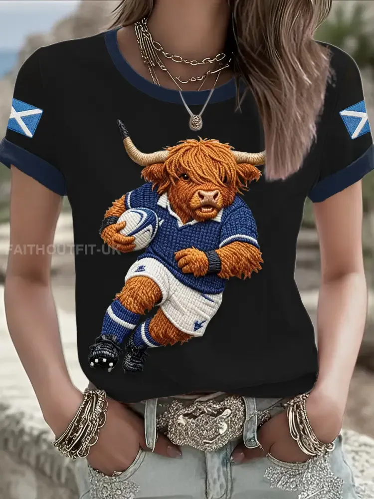 Women’s Scotland Rugby Lover Printed T-shirt