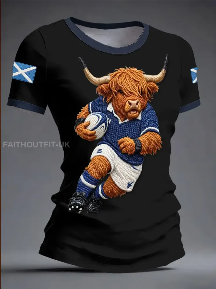 Women’s Scotland Rugby Lover Printed T-shirt