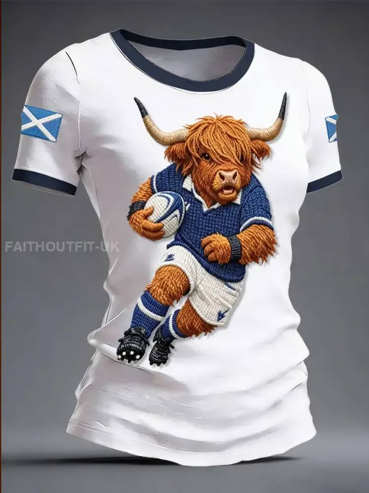 Women’s Scotland Rugby Lover Printed T-shirt