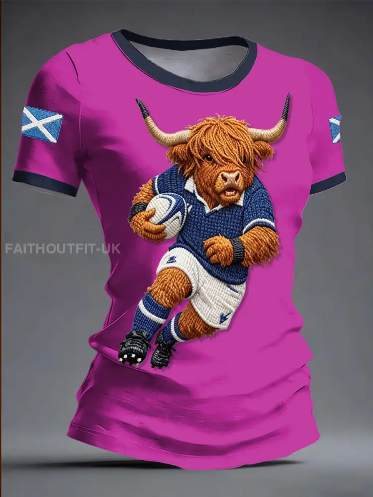 Women’s Scotland Rugby Lover Printed T-shirt