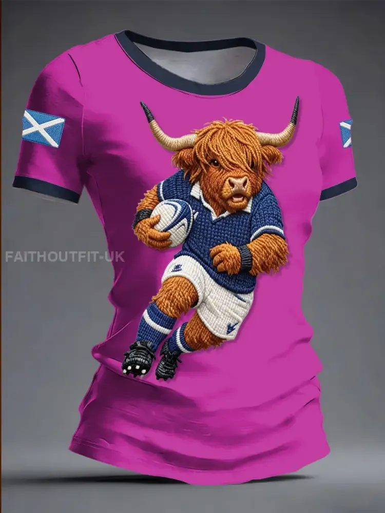 Women’s Scotland Rugby Lover Printed T-shirt