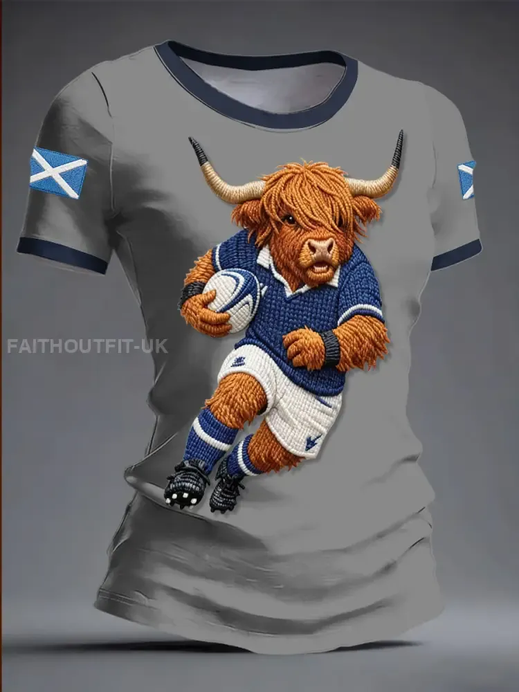 Women’s Scotland Rugby Lover Printed T-shirt