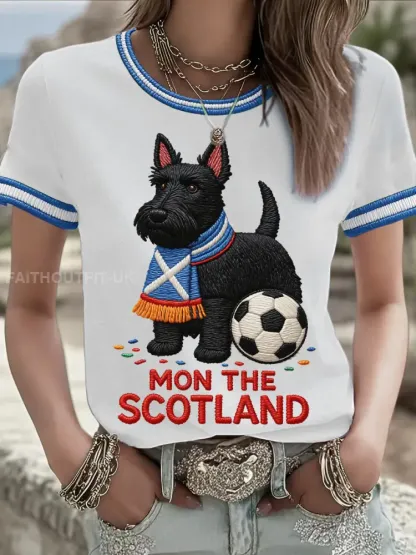 Women’s Scotland Football Lover Printed T-shirt