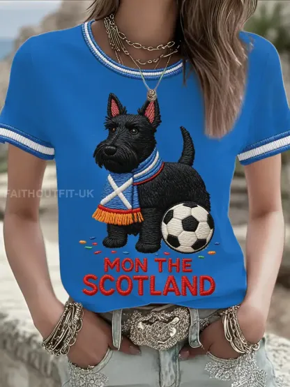 Women’s Scotland Football Lover Printed T-shirt