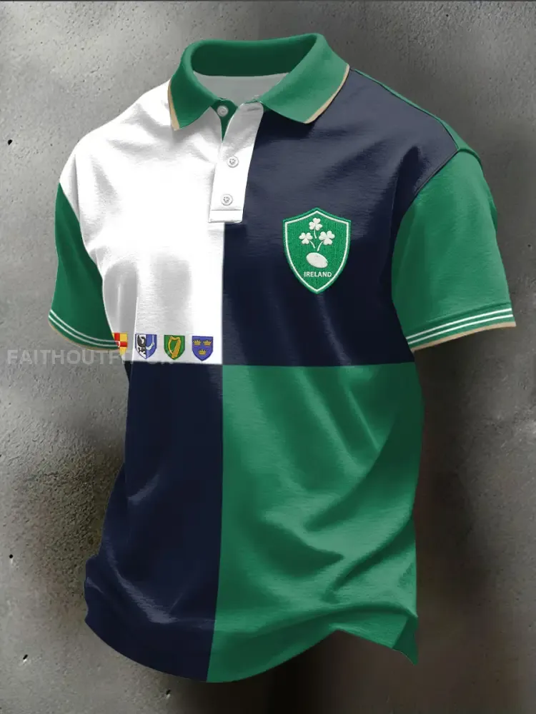 Men’s Ireland Rugby Lover Printed Casual Tops