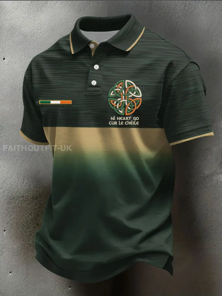 Men’s Ireland Rugby Lover Printed Casual Tops