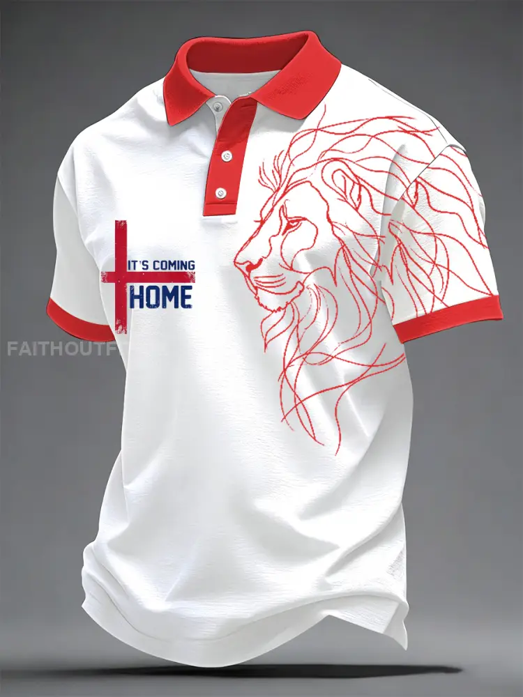 Men’s UK Football Lover England Printed polo shirt
