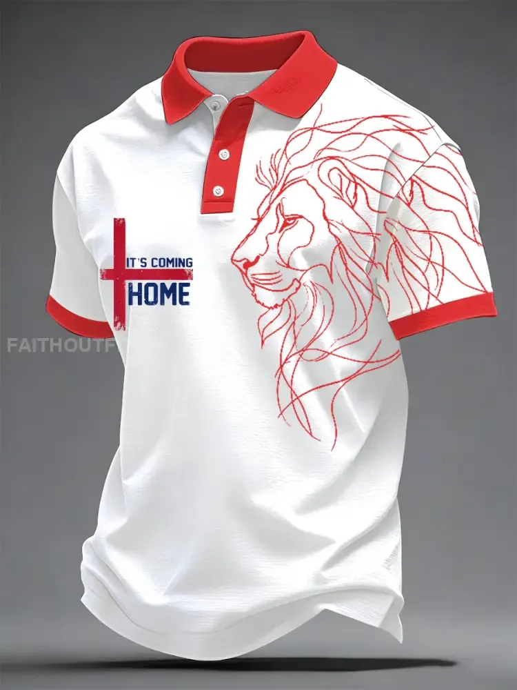 Men’s UK Football Lover England Printed polo shirt
