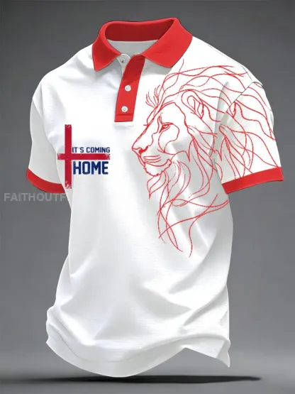 Men’s UK Football Lover England Printed polo shirt