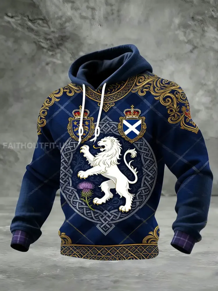 Unisex Scotland We’ll Be Coming 2026 Football Lover Printed Long-Sleeve Waffle Sweatshirt