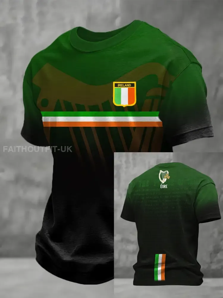 Men’s Ireland Football Lover COYBIG Printed T-shirt