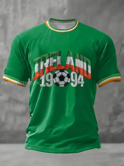 Men’s Ireland Football Lover COYBIG Printed T-shirt
