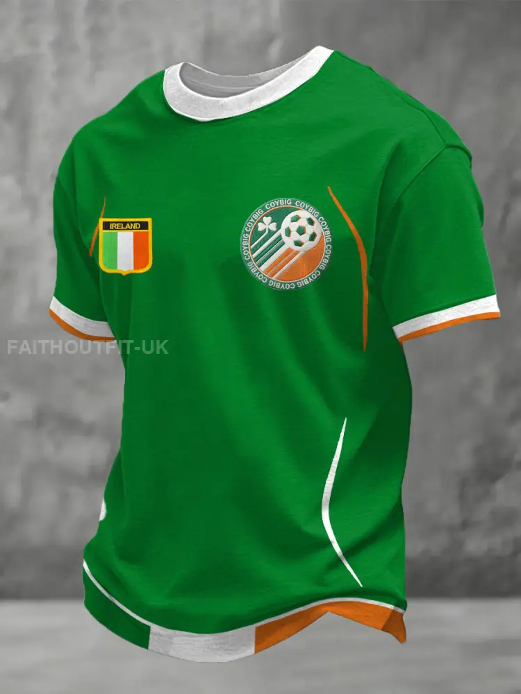 Men’s Ireland Football Lover COYBIG Printed T-shirt