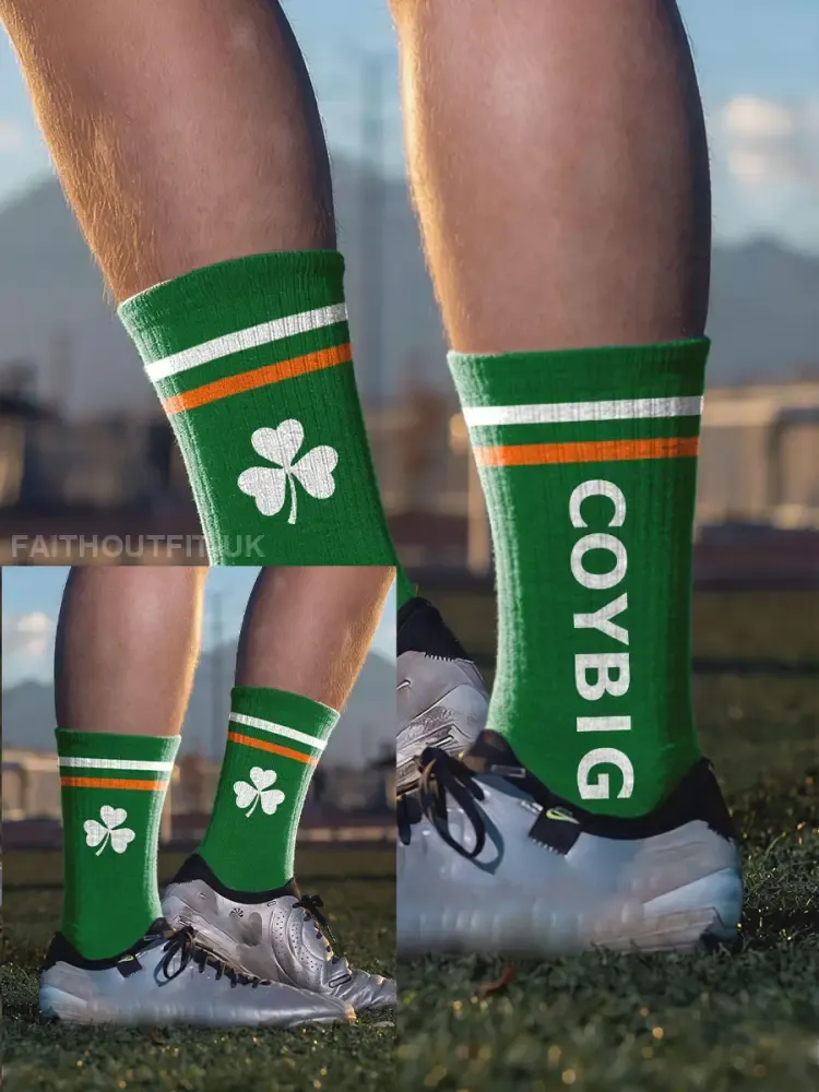 Ireland Football Lover COYBIG Printed Socks - Green · ONE