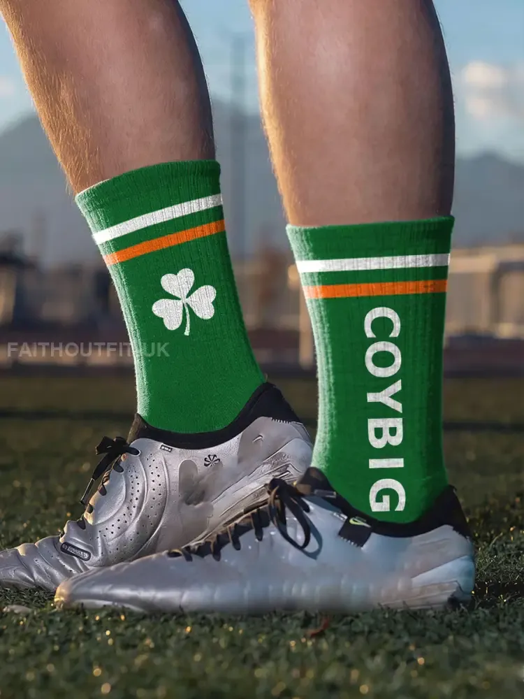 Ireland Football Lover COYBIG Printed Socks - Green · ONE