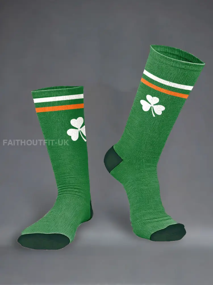 Ireland Football Lover COYBIG Printed Socks - Green · ONE