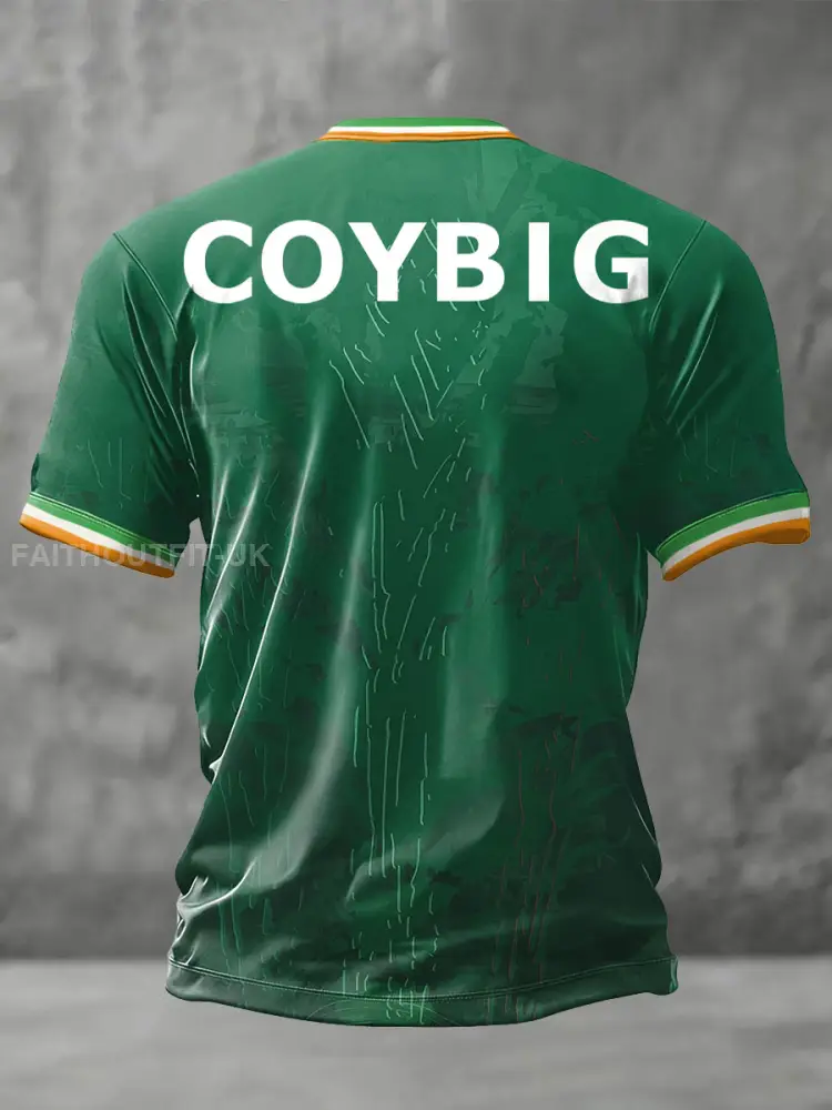 Men’s Ireland Football Lover COYBIG Printed T-shirt