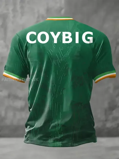 Men’s Ireland Football Lover COYBIG Printed T-shirt