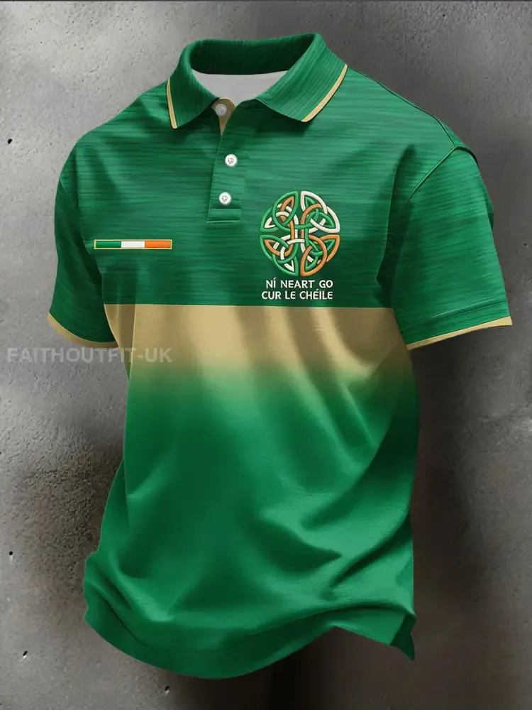 Men’s Ireland Rugby Lover Printed Casual Tops