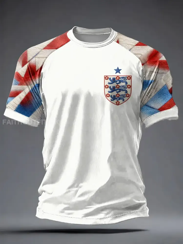 Men’s UK Football Lover England Printed short sleeve t-shirt