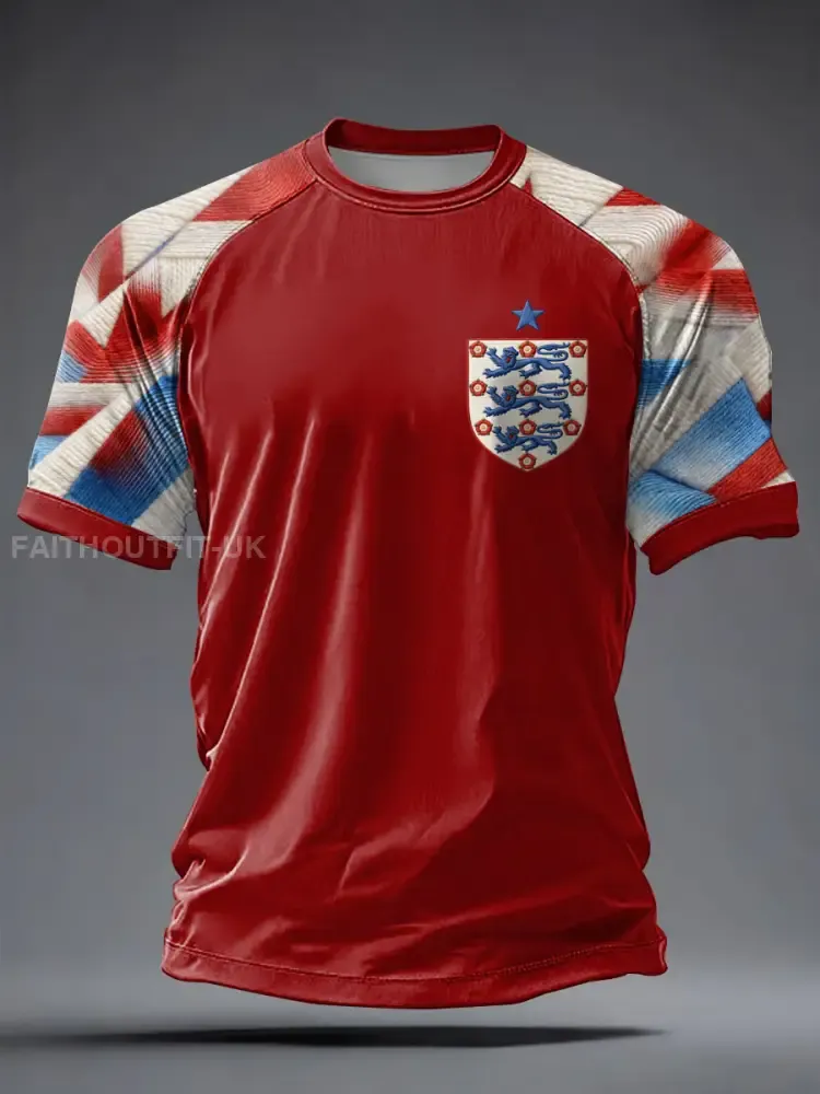Men’s UK Football Lover England Printed short sleeve t-shirt