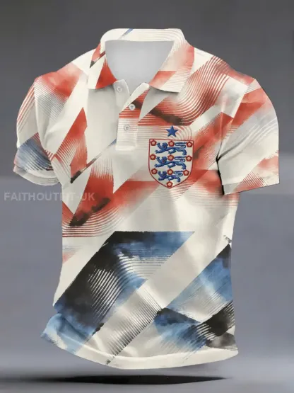 Men’s UK Football Lover England Printed polo shirt