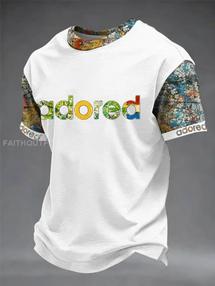 Men’s Lemon Roses Music Lover Printed short sleeves t-shirt