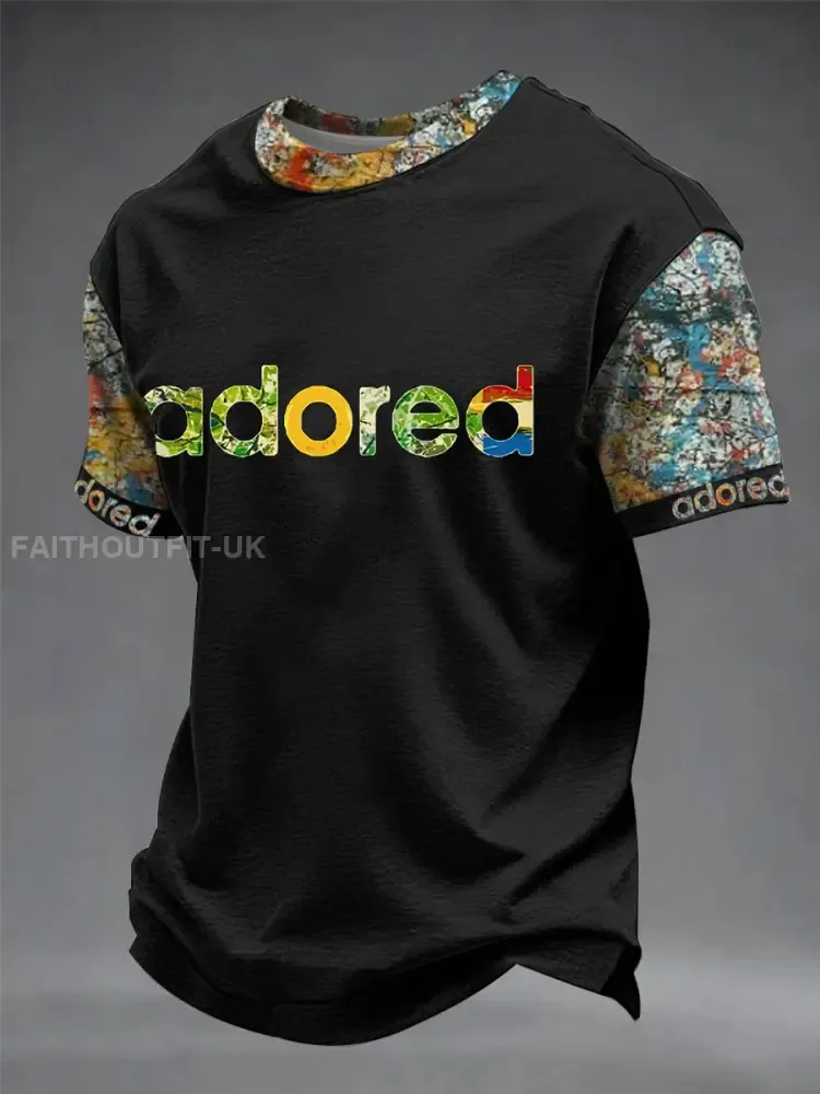 Men’s Lemon Roses Music Lover Printed short sleeves t-shirt