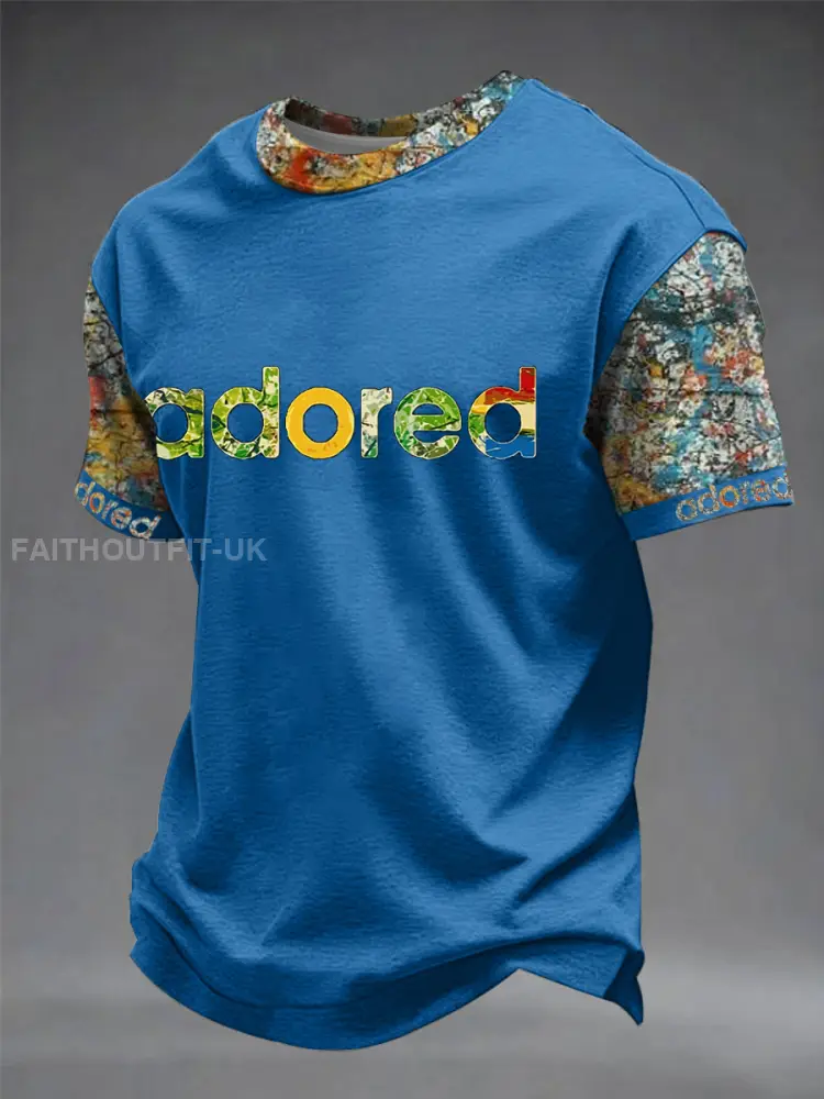Men’s Lemon Roses Music Lover Printed short sleeves t-shirt